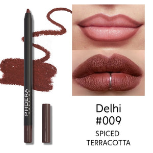 PHOERA 13 Colors  Lip Makeup Pencils Waterproof Lipliner Lady Charming Lip Liner TSLM1