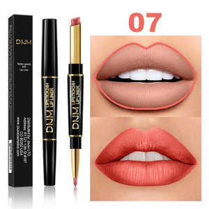DNM 12 Colors 1pc Matte Lipstick Waterproof Moisturizing For Lips Long Lasting Lip Gloss Natural Cosmetics Makeup TSLM1