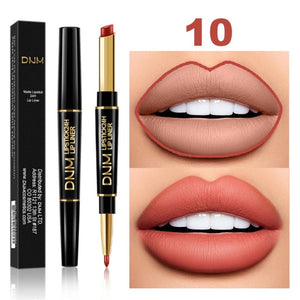 DNM 12 Colors 1pc Matte Lipstick Waterproof Moisturizing For Lips Long Lasting Lip Gloss Natural Cosmetics Makeup TSLM1