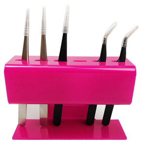 Eyelash Tweezers Storage Rack 6/8 Holes Acrylic Eyelash Extension Tools Organizer Holder Stand Nail Tattoo Beauty Tools Shelf