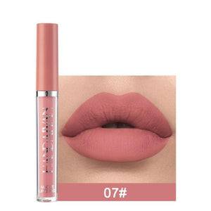 12 Colors Lipsticks Women Cosmetics Matte Sexy Long Lasting Waterproof Non-stick Cup Easy To Color Smooth Lip Gloss Makeup TSLM1