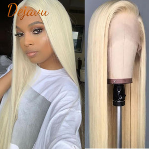 613 Honey Blonde Lace Front Wig Straight Human Hair Wigs 13x4x1 13x4 Lace Frontal Wigs Pre Plucked Remy Wig