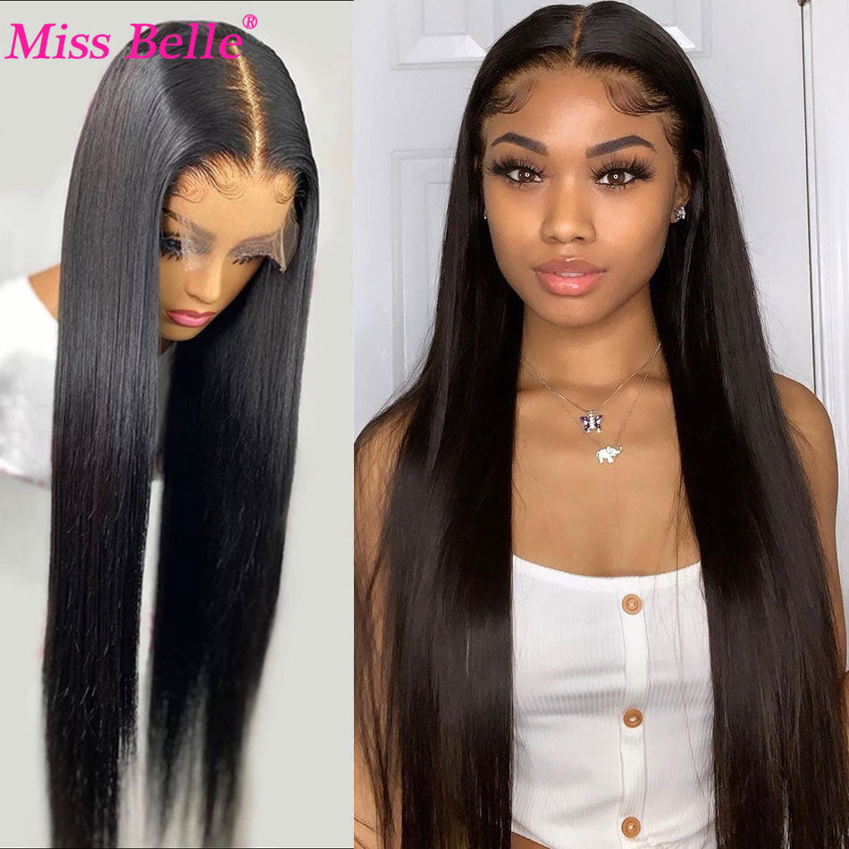 Straight Lace Front Human Hair Wigs For Women Hd Transparent Lace Frontal Wig 28 30 Inch Brazilian Bone Straight Lace Front Wig