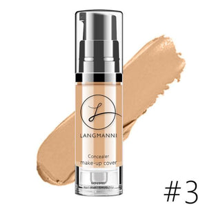 waterproof makeup BB cream whitening concealer Langmanni make-up foundation liquid concealer brighten skin color