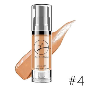 waterproof makeup BB cream whitening concealer Langmanni make-up foundation liquid concealer brighten skin color