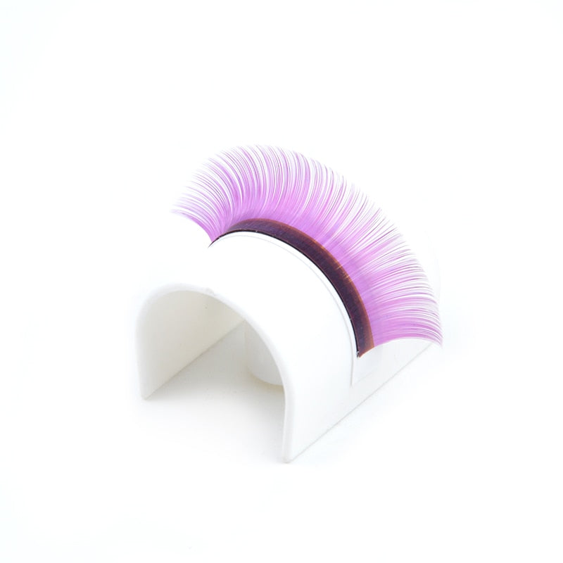 Tdance 7 Colors Rainbow Volume Eyelash Extension Color Thickness 0.07 Soft Cilios Light Natural