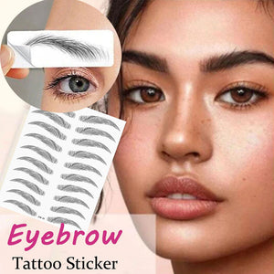 6D Eyebrows Sticker Water Transfer Hair-like Eye Brow Tattoo Stickers Long Lasting False Eyebrow Enhancers Eye Brow Cosmetics