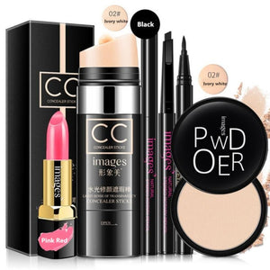 New Women Brand Makeup Set,Fashion Cosmetics Kit,Anti-wrinkle BB Cream,WaterProof Roll Mascara,Magic Eyeliner,Charming Lipstick
