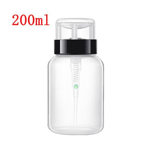 60/120/150/200ml Empty Pump Dispenser Liquid UV Gel Polish Nail Art Polish Clean Acetone Bottle Polish Cleanser Remover Bottle