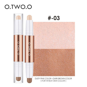 O.TWO.O Contour Stick Double Head Contour Pen Waterproof Matte Finish Highlighters Shadow Contouring Pencil Cosmetics For Face