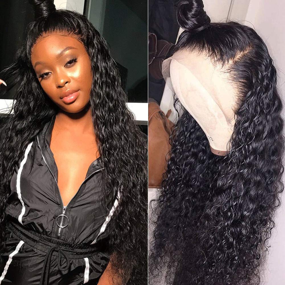 30 Inch Deep Wave13x6 Transparent Lace Front Wig Human Hair For Women Brazilian Full Water Curly 5X5 HD Lace Frontal Closure Wig