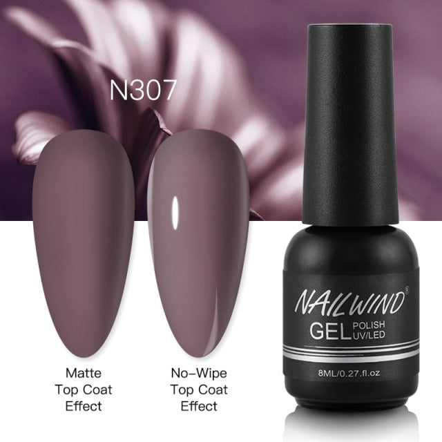 NAILWIND Gel Nail Polish 8ml Gel Semi Permanent Varnishes Hybrid Nails Gel For nail art UV LED Base Top Coat Nail Gel Polish