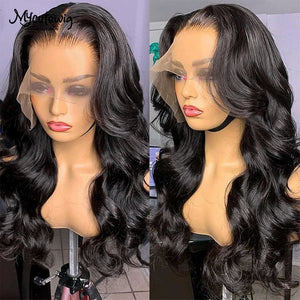 360 HD Lace Frontal Wig 30 Inch Body Wave 13X6 13X4 Lace Front Wigs For Women Human Hair Loose Wave Virgin Brazilian 180 Density