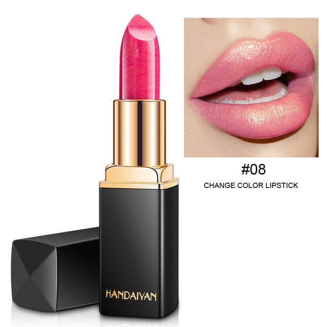 9 Colors Waterproof Nude Pink Glitter Lipstick Makeup Long Lasting Velve Red Mermaid Sexy Shimmer LipSticks Cosmetics Beauty