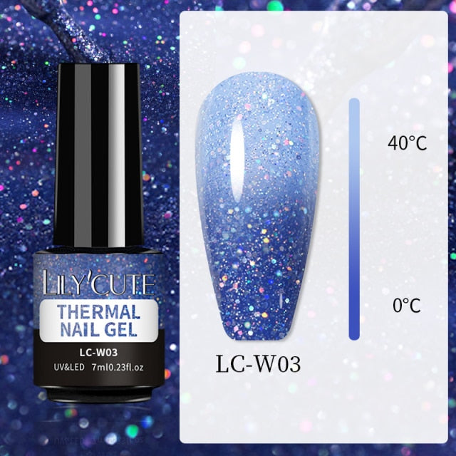 LILYCUTE 7ml Nail Gel Polish Nail Color Glitter Sequins Matte Effect Gel Long Lasting Base Top Coat Nail Art Manicure Semi Gel