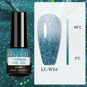 LILYCUTE 7ml Nail Gel Polish Nail Color Glitter Sequins Matte Effect Gel Long Lasting Base Top Coat Nail Art Manicure Semi Gel