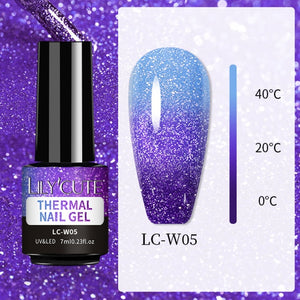 LILYCUTE 7ml Nail Gel Polish Nail Color Glitter Sequins Matte Effect Gel Long Lasting Base Top Coat Nail Art Manicure Semi Gel