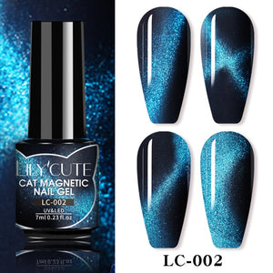 LILYCUTE 7ml Nail Gel Polish Nail Color Glitter Sequins Matte Effect Gel Long Lasting Base Top Coat Nail Art Manicure Semi Gel