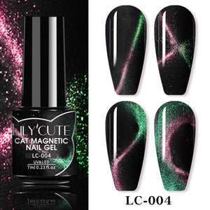 LILYCUTE 7ml Nail Gel Polish Nail Color Glitter Sequins Matte Effect Gel Long Lasting Base Top Coat Nail Art Manicure Semi Gel