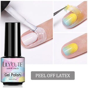 LILYCUTE 7ml Nail Gel Polish Nail Color Glitter Sequins Matte Effect Gel Long Lasting Base Top Coat Nail Art Manicure Semi Gel