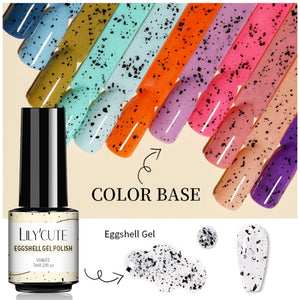 LILYCUTE 7ml Nail Gel Polish Nail Color Glitter Sequins Matte Effect Gel Long Lasting Base Top Coat Nail Art Manicure Semi Gel