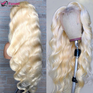 30 34 40 Inch Blonde Lace Front Human Hair Wigs For Women HD Transparent 613 Lace Frontal Wig 13x4 Body Wave Lace Front Wig