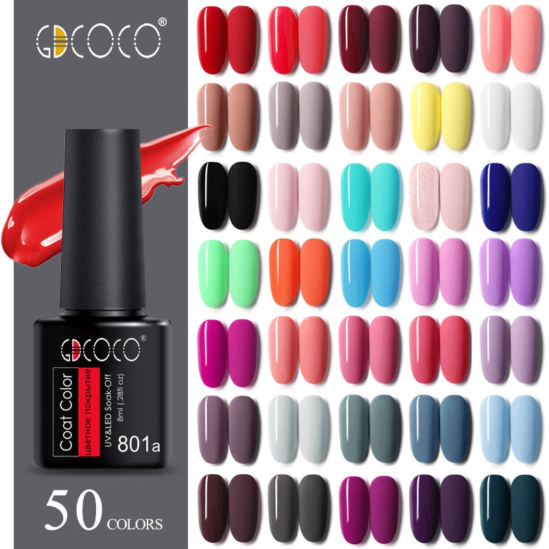 Venalisa Gel Polish GDCOCO Gel Nail Polish Full Coverage Gorgeous Color Soak Off UV LED Nail Lacquer Color Gel Varnish