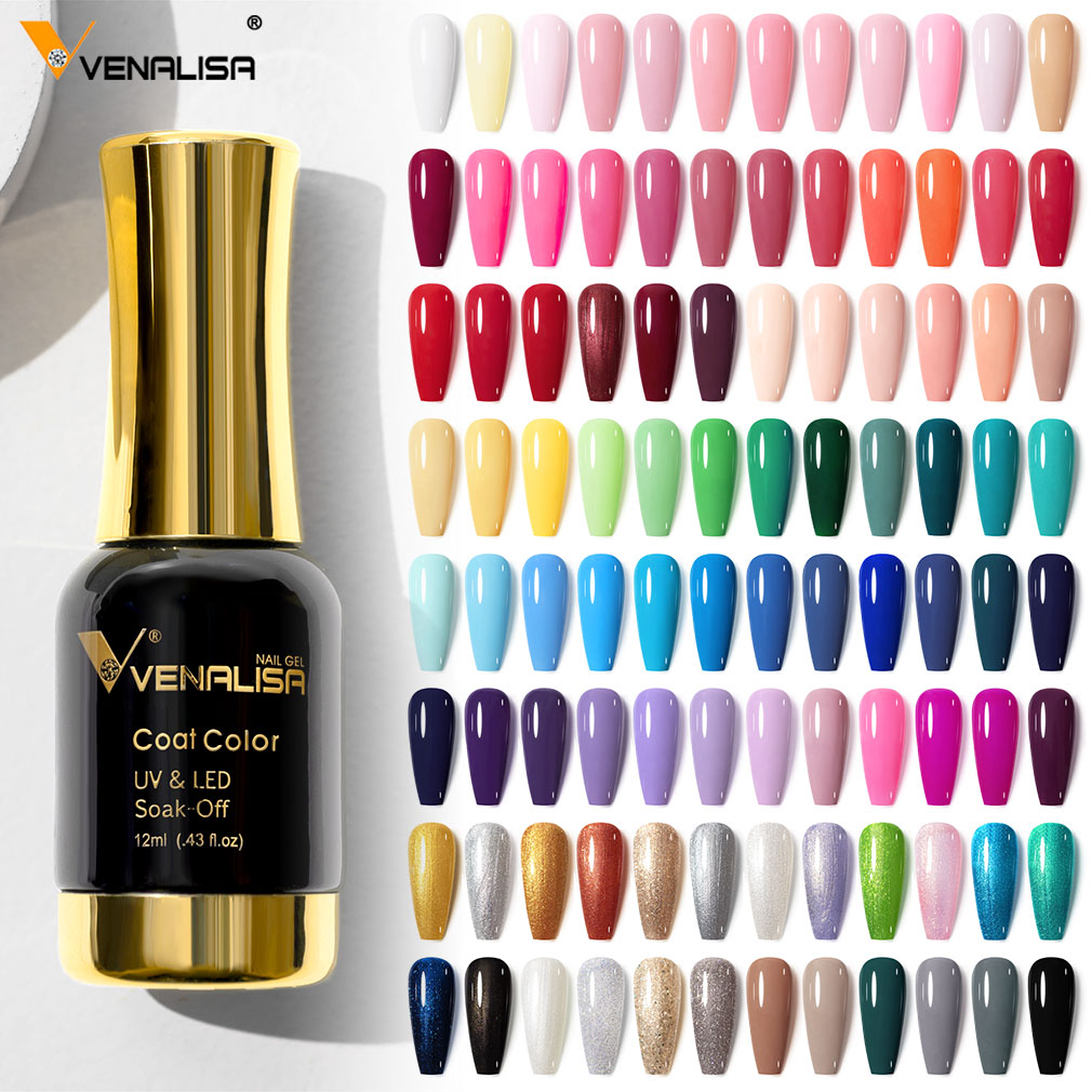 Venalisa Nail Gel Polish 12ml Gorgeous Color Gel Polish Nail Gel Soak Off UV LED Full Coverage Gel Polish Nail Lacquer Varnish