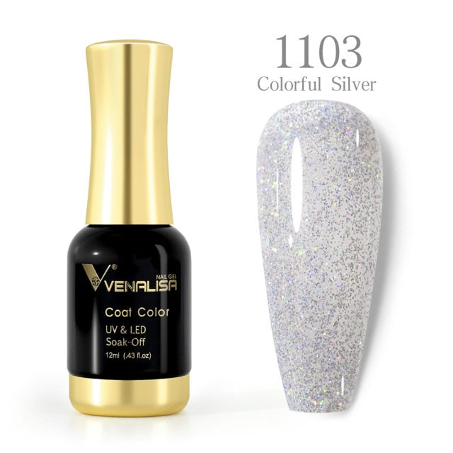 Venalisa Nail Gel Polish 12ml Gorgeous Color Gel Polish Nail Gel Soak Off UV LED Full Coverage Gel Polish Nail Lacquer Varnish