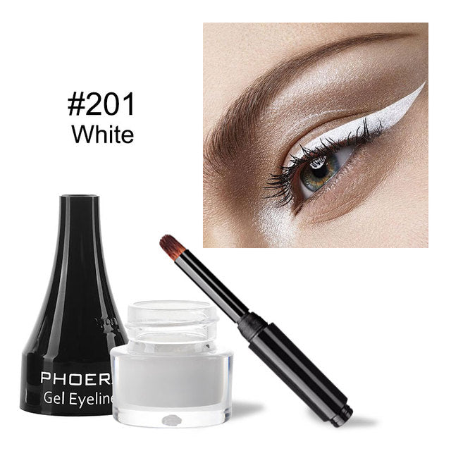 10 Colors Eyeliner Gel Quick Dry Long Lasting  Eye Liner Cream With Brush Eyes Makeup Waterproof Anti-sweat Cosmetics Maquiagem