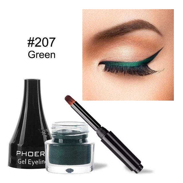 10 Colors Eyeliner Gel Quick Dry Long Lasting  Eye Liner Cream With Brush Eyes Makeup Waterproof Anti-sweat Cosmetics Maquiagem