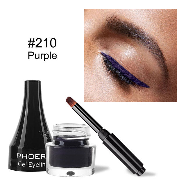 10 Colors Eyeliner Gel Quick Dry Long Lasting  Eye Liner Cream With Brush Eyes Makeup Waterproof Anti-sweat Cosmetics Maquiagem