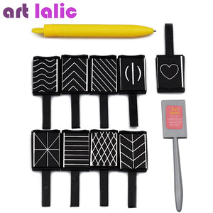 11 Pieces/set 3D Magnet Stick Cat Eye Magnetic Pen for Nails Drawing Nail Art Stick For Nail Gel Polish Magical Nail Tools